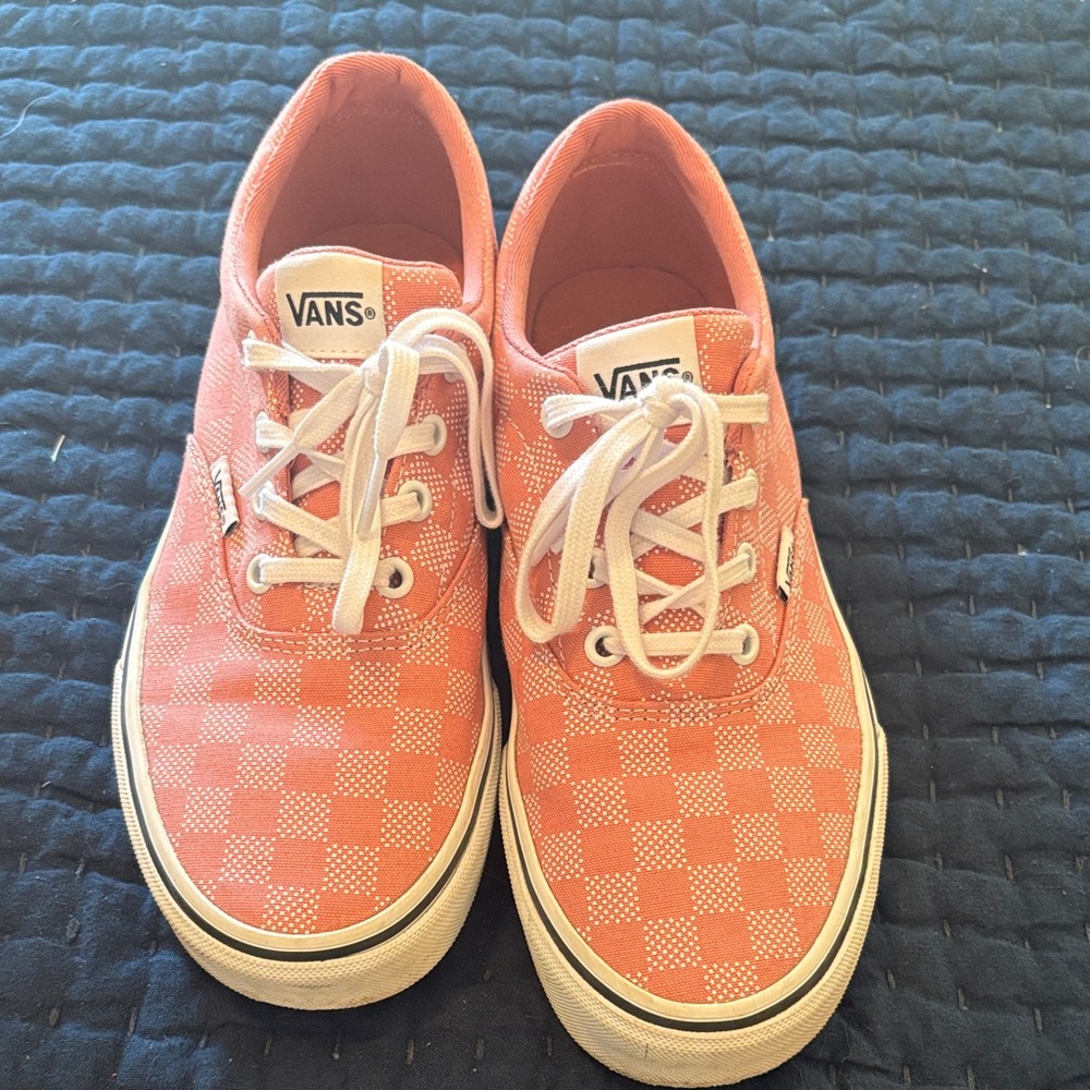 Vans Women’s Checkerboard Low-Top Sneakers - Rosette Pink